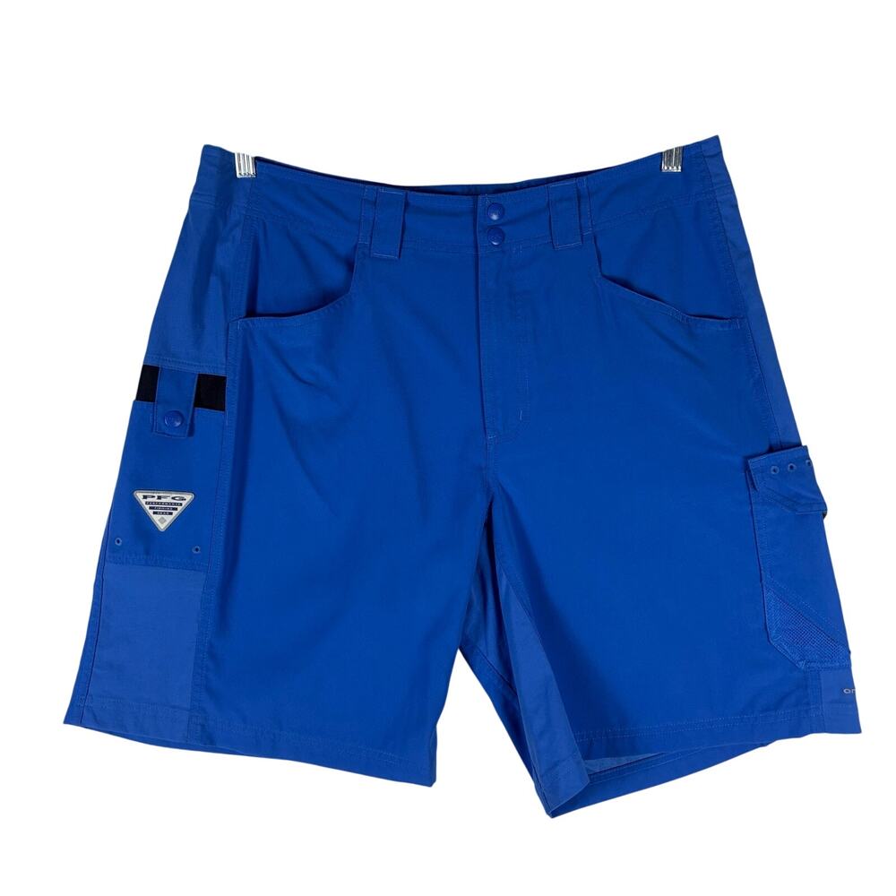 COLUMBIA Hybrid "Big Katuna II" PFG Blue Shorts Men’s Size 36